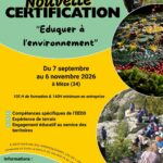 Certification Eduquer à l'environnement